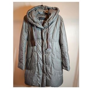 Elie Tahari Women's Gray Puffer Coat
